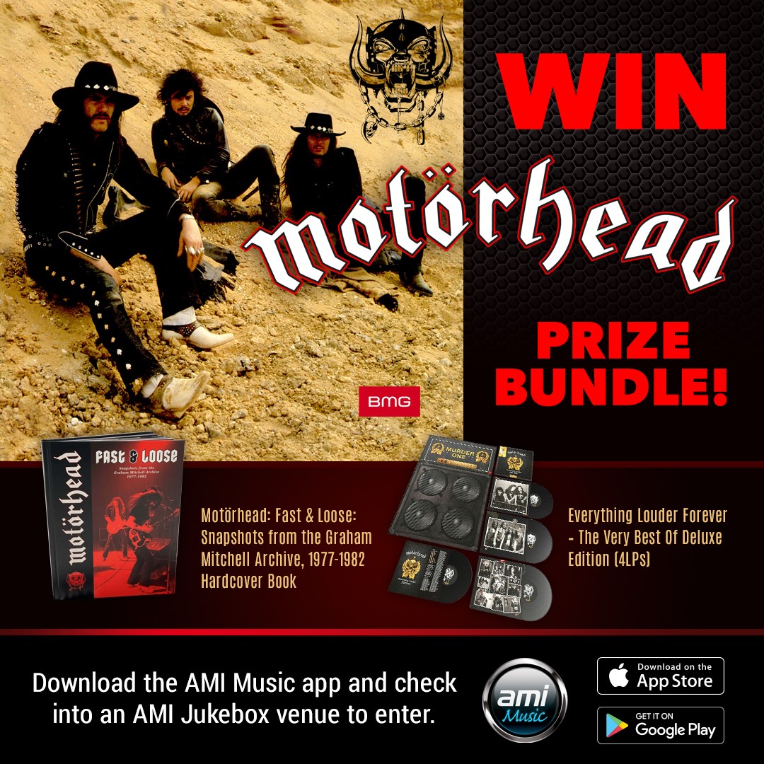 Motorhead giveaway on AMI digital juekboxes